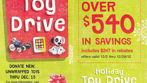 Walgreens December 2012 Coupon Book Cover